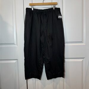 Eddie Bauer NWT Womens 18 Black Drawstring Pants